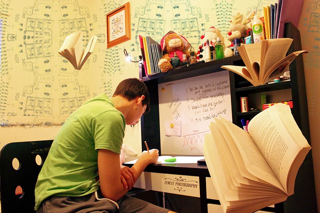 student před zkouškou